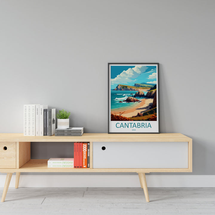 Cantabria Travel Print Wall Art Cantabria Wall Hanging Home Décor Cantabria Gift Art Lovers Spain Art Lover Gift Cantabria Wall Décor Spain