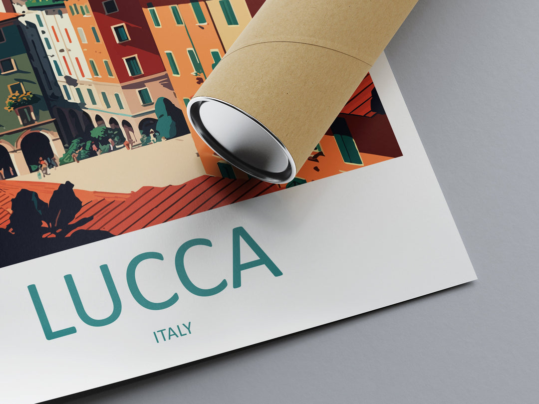Lucca Travel Print Wall Art Lucca Wall Hanging Home Décor Lucca Gift Art Lovers Italy Art Lover Gift Lucca Print Lucca Travel Gift Art