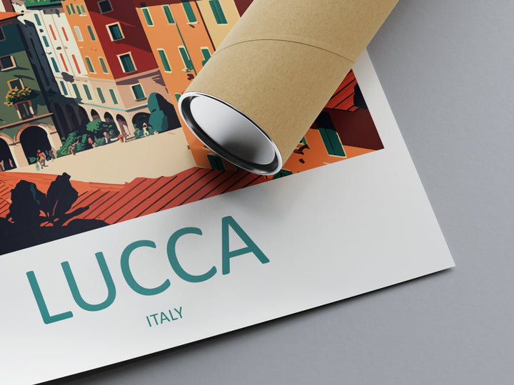 Lucca Travel Print Wall Art Lucca Wall Hanging Home Décor Lucca Gift Art Lovers Italy Art Lover Gift Lucca Print Lucca Travel Gift Art