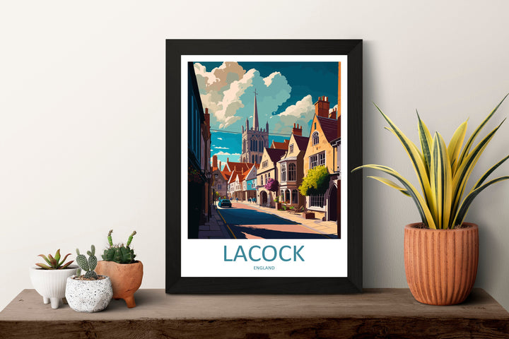 Lacock Travel Print Wall Art Lacock Wall Hanging Home Décor Lacock Gift Art Lovers England Art Lover Gift Lacock Travel Décor Lacock Poster