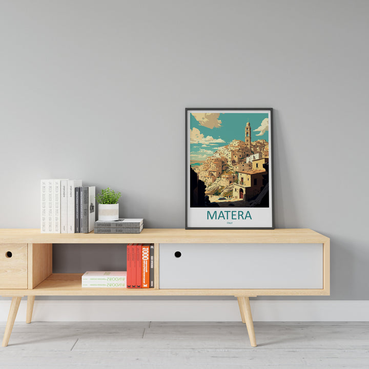 Matera Travel Print Wall Art Matera Wall Hanging Home Décor Matera Gift Art Lovers Italy Art Lover Gift Matera Print Matera Travel Gift Art