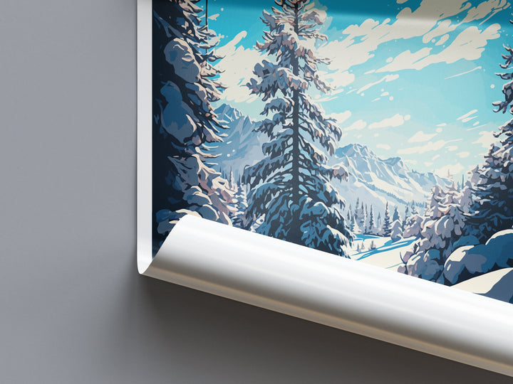 Val d'isere Travel Print Wall Art Val d'isere Wall Hanging Home Décor Val d'isere Gift Art Lovers Ski Art Lover Gift Val d'isere Print Ski