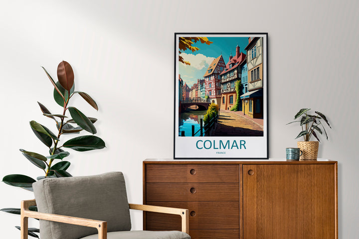 Colmar Travel Print Wall Art Colmar Wall Hanging Home Décor Colmar Gift Art Lovers France Art Lover Gift Colmar Print France Artwork Gift