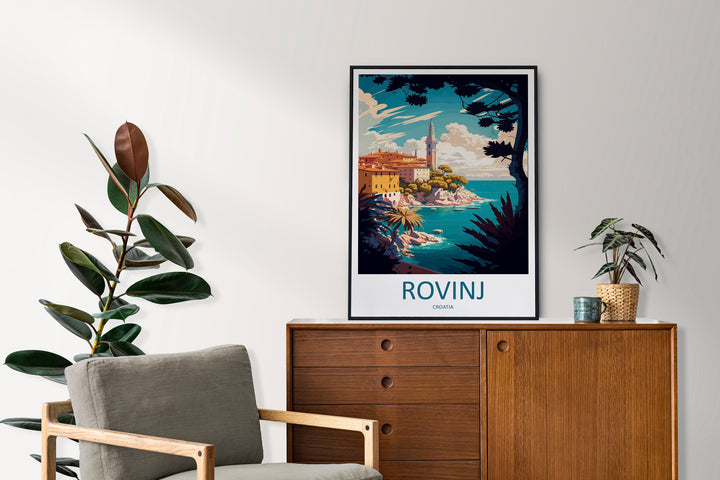 Rovinj Travel Print Wall Art Rovinj Wall Hanging Home Décor Rovinj Gift Art Lovers Croatia Art Lover Gift Rovinj Travel Poster Wall Art