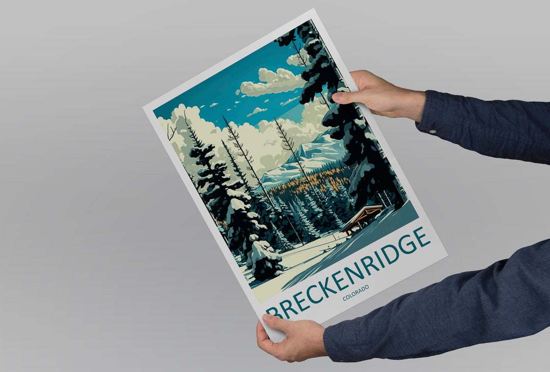 Breckenridge Travel Print Wall Art Breckenridge Wall Hanging Home Décor Breckenridge Gift Art Lovers Ski Art Lover Gift Breckenridge Print