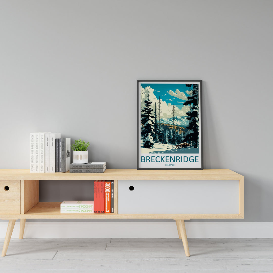 Breckenridge Travel Print Wall Art Breckenridge Wall Hanging Home Décor Breckenridge Gift Art Lovers Ski Art Lover Gift Breckenridge Print