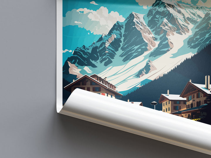 Lech Travel Print Wall Art Lech Wall Hanging Home Décor Lech Gift Art Lovers Austria Art Lover Gift Lech Travel Poster Lech Wall Poster