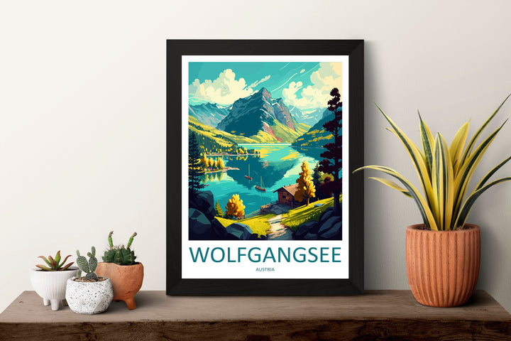 Wolfgangsee Travel Print Wall Art Wolfgangsee Wall Hanging Home Décor Wolfgangsee Gift Art Lovers Austria Art Lover Gift Wolfgangsee