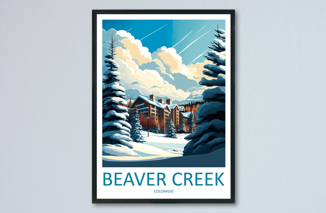 Beaver Creek Travel Print Wall Art Beaver Creek Wall Hanging Home Décor Beaver Creek Gift Art Lovers Ski Art Lover Gift Beaver Creek Print