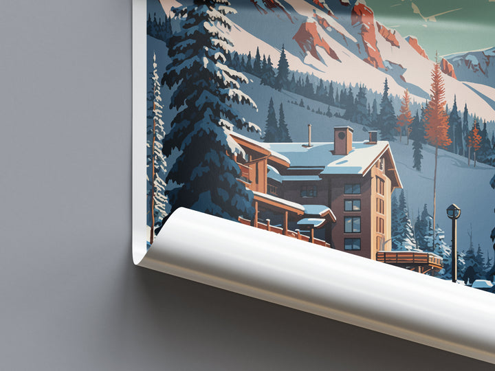 Snowbird Travel Print Wall Art Snowbird Wall Hanging Home Décor Snowbird Gift Art Lovers Ski Art Lover Gift Snowbird Print Skiing Print