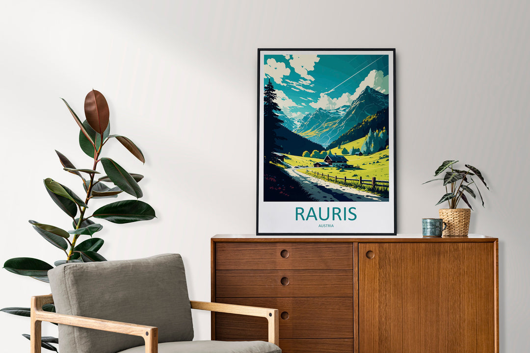Rauris Travel Print Wall Art Rauris Wall Hanging Home Décor Rauris Gift Art Lovers Austria Art Lover Gift Rauris Travel Poster Rauris Print