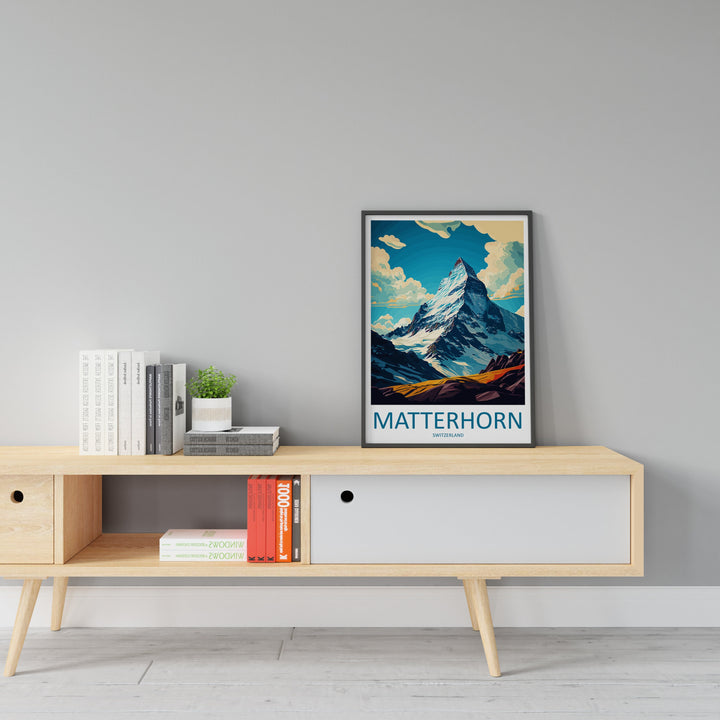 Matterhorn Travel Print Wall Art Matterhorn Wall Hanging Home Décor Matterhorn Gift Art Lovers Switzerland Art Lover Gift Matterhorn Travel
