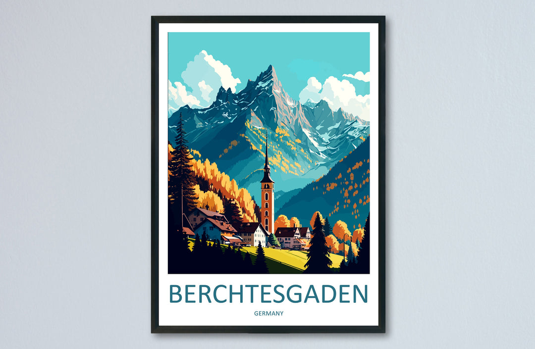Berchtesgaden Travel Print Wall Art Berchtesgaden Wall Hanging Home Décor Berchtesgaden Gift Art Lovers Germany Art Lover Gift Berchtesgaden