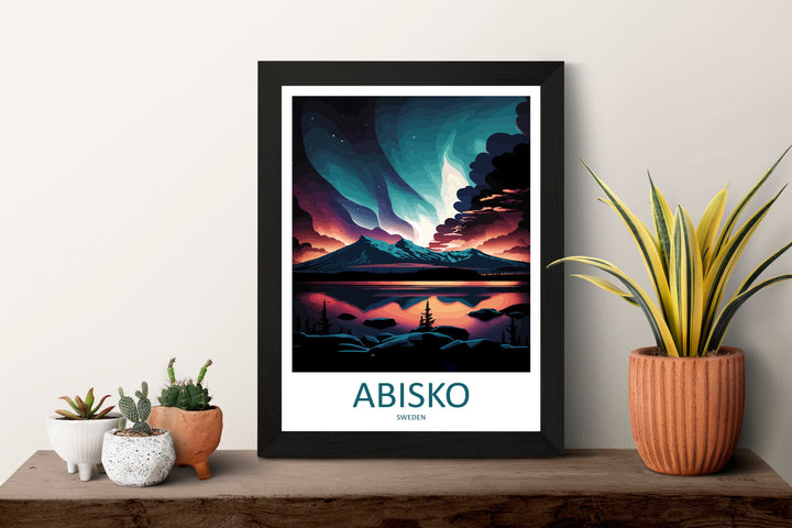 Abisko Travel Print Wall Art Abisko Wall Hanging Home Décor Abisko Gift Art Lovers Sweden Art Lover Gift Abisko Travel Art Poster