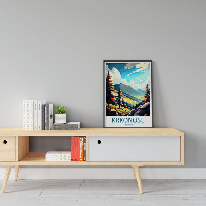 Krkonose Travel Print Wall Art Krkonose Wall Hanging Home Décor Krkonose Gift Art Lovers Czech Republic Art Lover Gift Krkonose Wall Decor