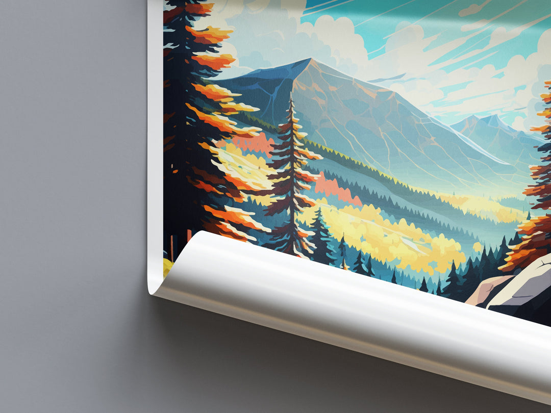 Krkonose Travel Print Wall Art Krkonose Wall Hanging Home Décor Krkonose Gift Art Lovers Czech Republic Art Lover Gift Krkonose Wall Decor