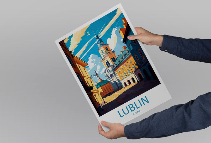Lublin Travel Print Wall Art Lublin Wall Hanging Home Décor Lublin Gift Art Lovers Poland Art Lover Gift Lublin Travel Wall Art