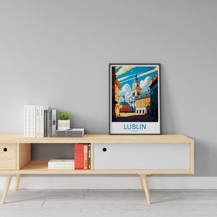 Lublin Travel Print Wall Art Lublin Wall Hanging Home Décor Lublin Gift Art Lovers Poland Art Lover Gift Lublin Travel Wall Art