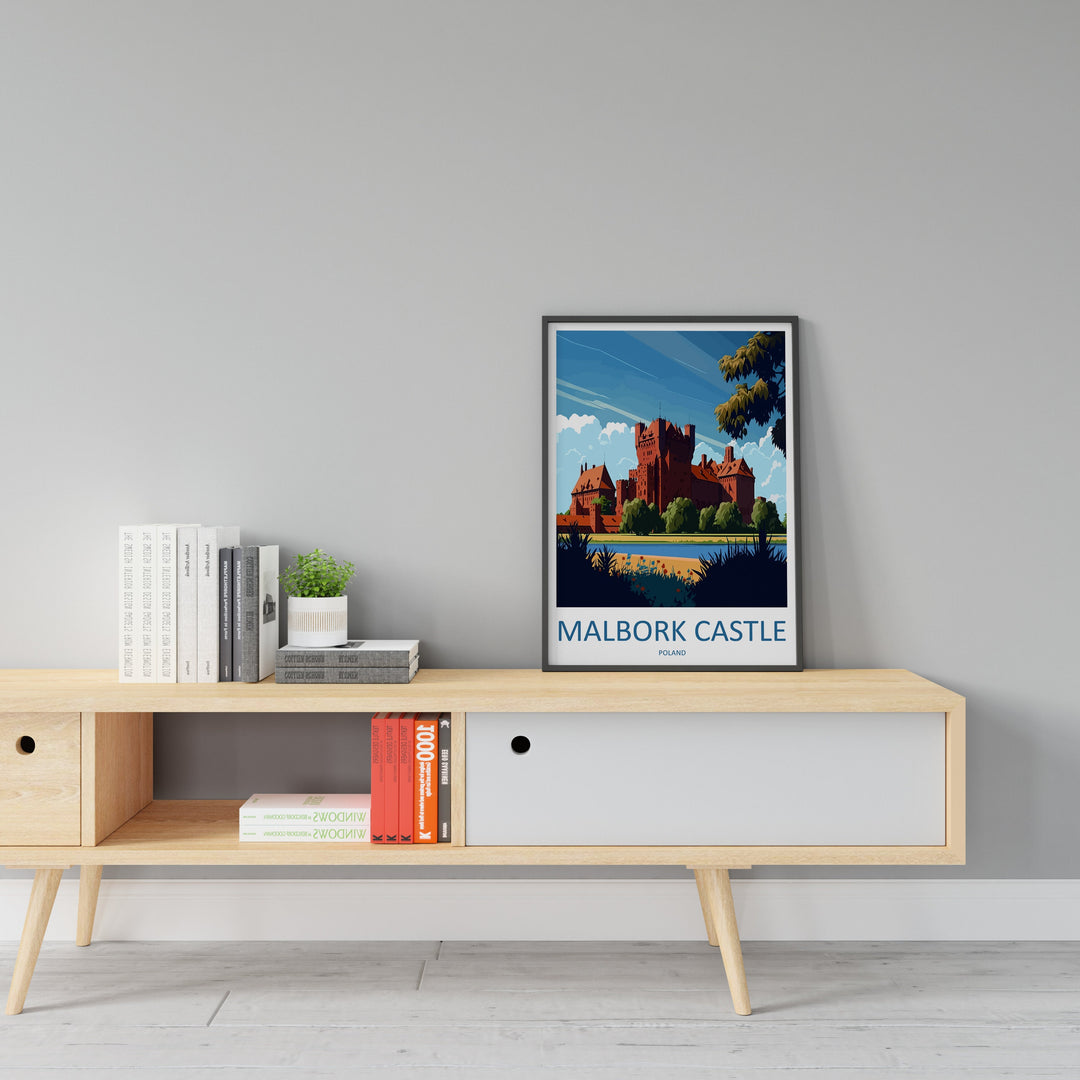 Malbork Castle Travel Print Wall Art Malbork Castle Wall Hanging Home Décor Malbork Castle Gift Art Lovers Poland Art Lover Gift