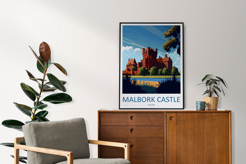 Malbork Castle Travel Print Wall Art Malbork Castle Wall Hanging Home Décor Malbork Castle Gift Art Lovers Poland Art Lover Gift
