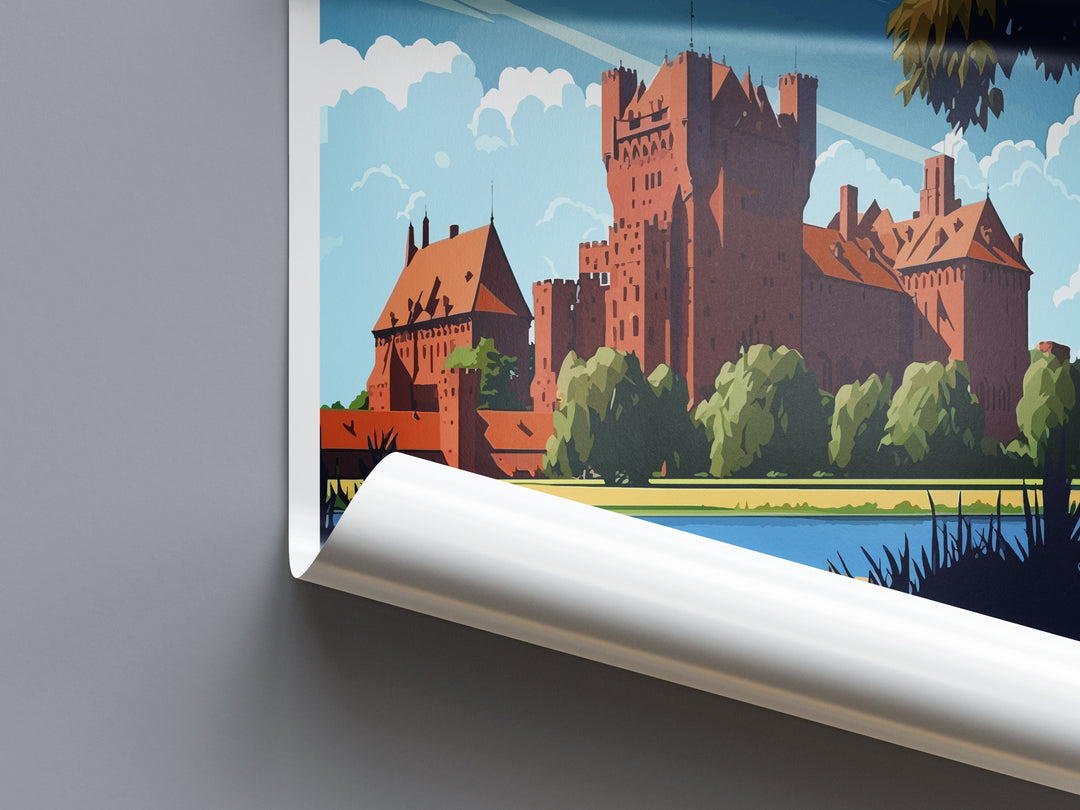 Malbork Castle Travel Print Wall Art Malbork Castle Wall Hanging Home Décor Malbork Castle Gift Art Lovers Poland Art Lover Gift