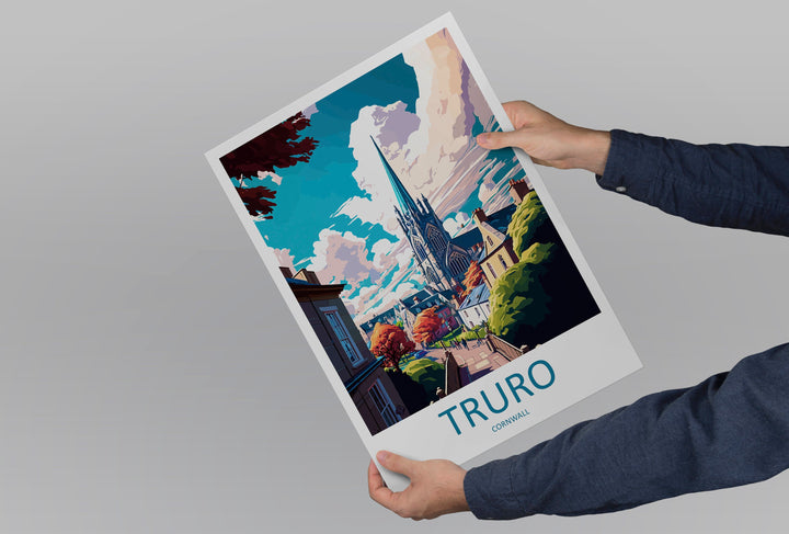 Truro Travel Print Wall Art Truro Wall Hanging Home Décor Truro Gift Art Lovers England Art Lover Gift Truro Art Poster For UK Lovers