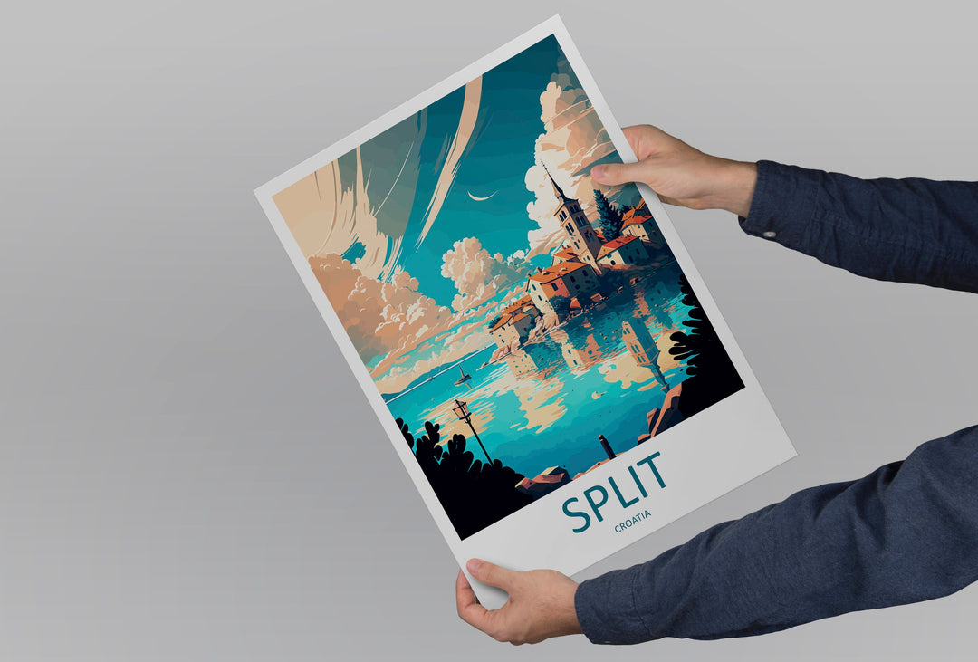 Split Travel Print Wall Art Split Wall Hanging Home Décor Split Gift Art Lovers Croatia Art Lover Gift Split Travel Poster Wall Art