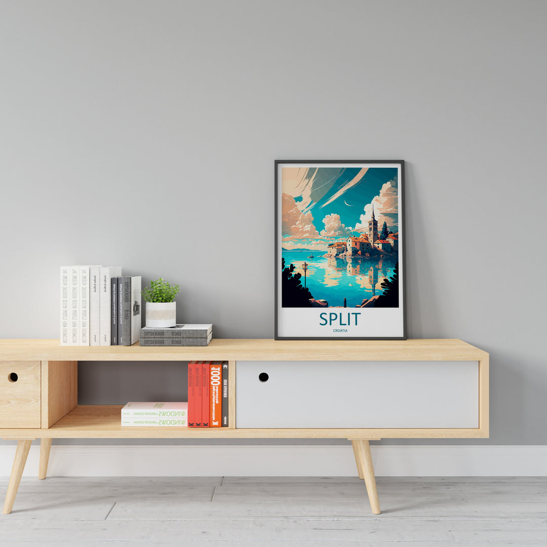 Split Travel Print Wall Art Split Wall Hanging Home Décor Split Gift Art Lovers Croatia Art Lover Gift Split Travel Poster Wall Art