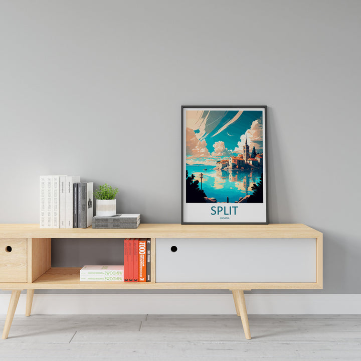 Split Travel Print Wall Art Split Wall Hanging Home Décor Split Gift Art Lovers Croatia Art Lover Gift Split Travel Poster Wall Art