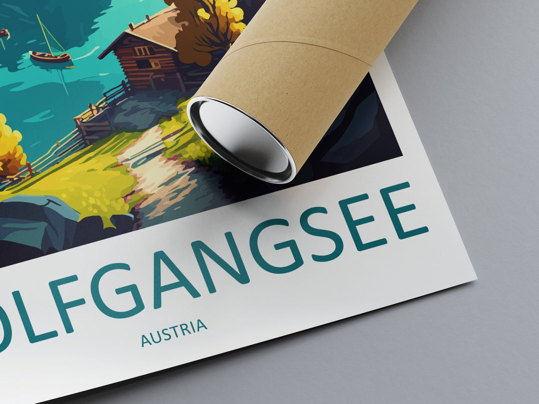 Wolfgangsee Travel Print Wall Art Wolfgangsee Wall Hanging Home Décor Wolfgangsee Gift Art Lovers Austria Art Lover Gift Wolfgangsee
