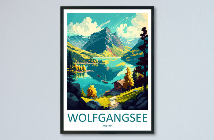 Wolfgangsee Travel Print Wall Art Wolfgangsee Wall Hanging Home Décor Wolfgangsee Gift Art Lovers Austria Art Lover Gift Wolfgangsee