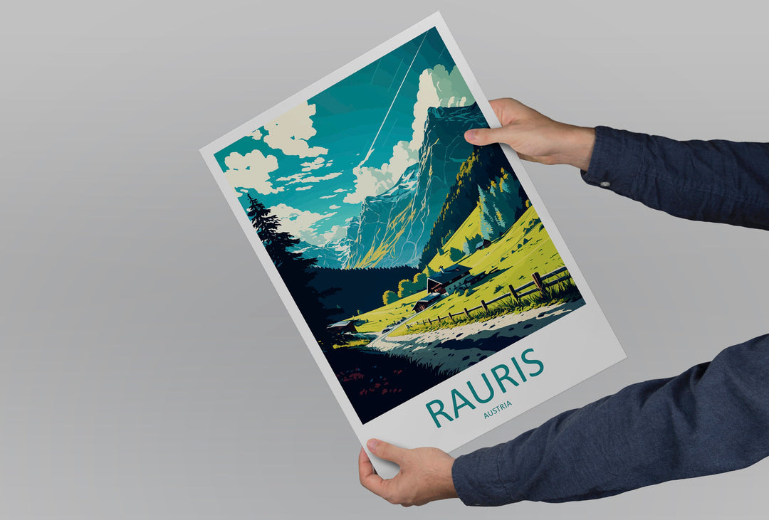 Rauris Travel Print Wall Art Rauris Wall Hanging Home Décor Rauris Gift Art Lovers Austria Art Lover Gift Rauris Travel Poster Rauris Print