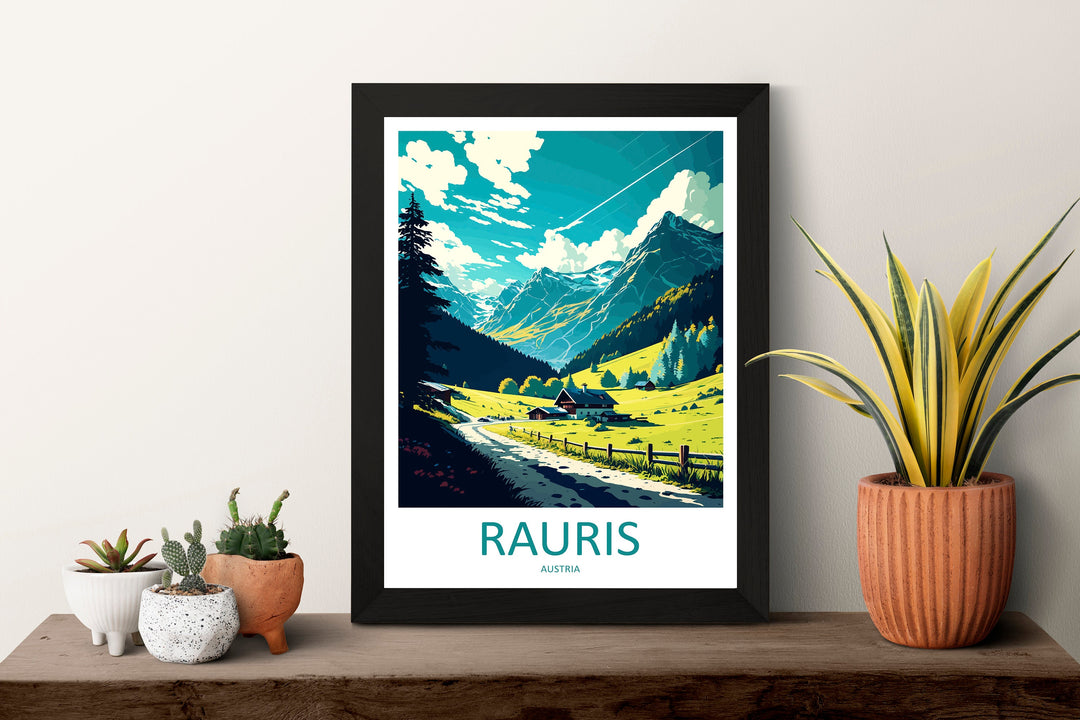 Rauris Travel Print Wall Art Rauris Wall Hanging Home Décor Rauris Gift Art Lovers Austria Art Lover Gift Rauris Travel Poster Rauris Print
