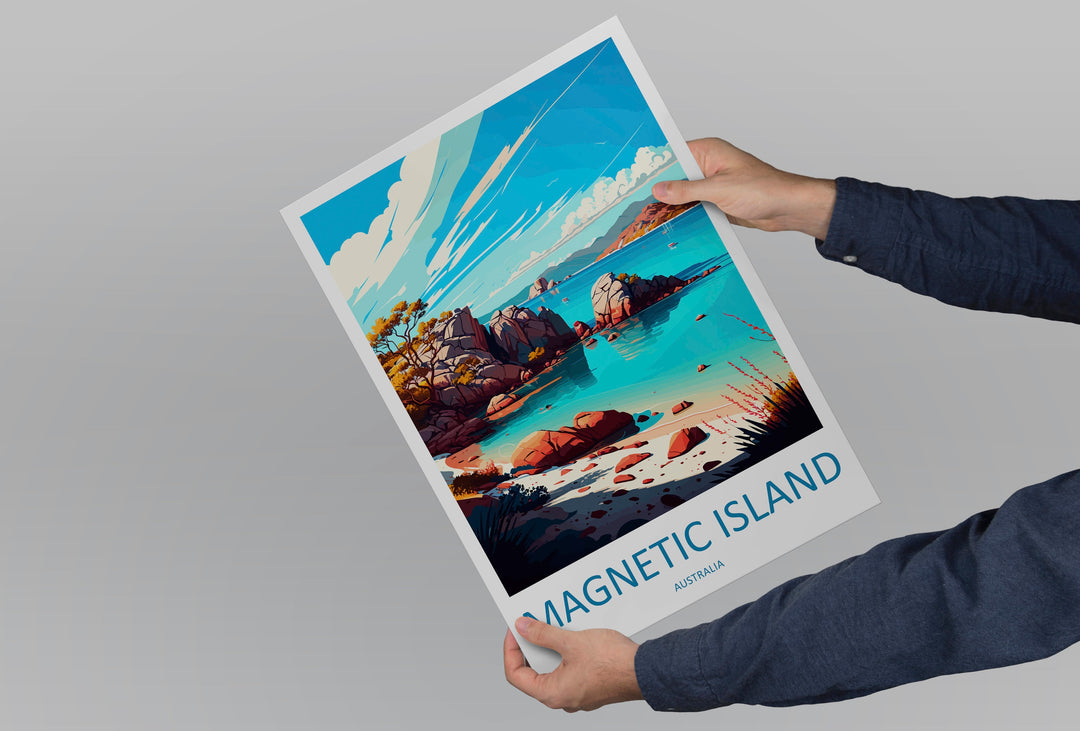 Magnetic Island Travel Print Wall Art Magnetic Island Wall Hanging Home Décor Magnetic Island Gift Art Lovers Wall Art Australia Travel Art