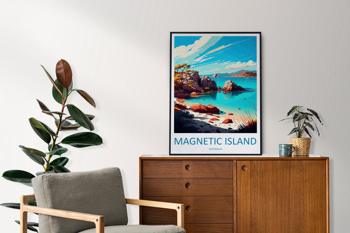 Magnetic Island Travel Print Wall Art Magnetic Island Wall Hanging Home Décor Magnetic Island Gift Art Lovers Wall Art Australia Travel Art