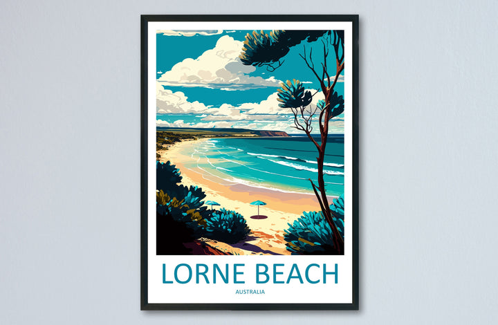 Lorne Beach Travel Print Wall Art Lorne Beach Wall Hanging Home Décor Lorne Beach Gift Art Lovers Wall Art Australia Travel Print