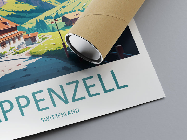 Appenzell Travel Print Wall Art Appenzell Wall Hanging Home Décor Appenzell Gift Art Lovers Switzerland Art Lover Gift Appenzell Travel Art