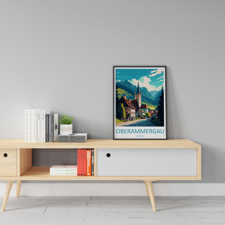 Oberammergau Travel Print Wall Art Oberammergau Wall Hanging Home Décor Oberammergau Gift Art Lovers Germany Art Lover Gift Oberammergau Art