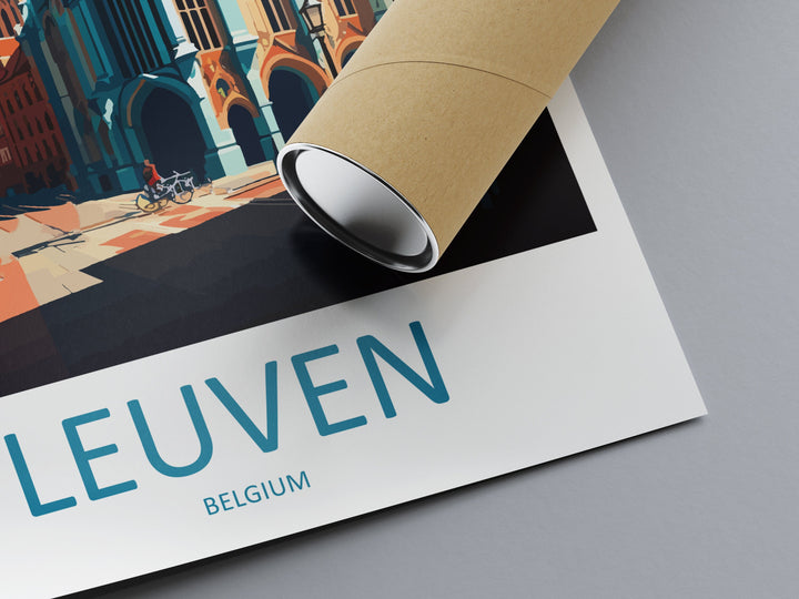 Leuven Travel Print Wall Art Leuven Wall Hanging Home Décor Leuven Gift Art Lovers Belgium Art Lover Gift Leuven Wall Décor