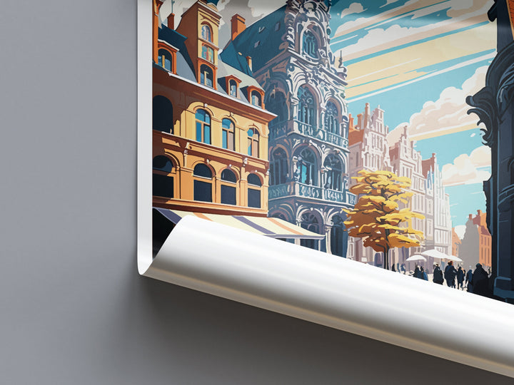 Leige Travel Print Wall Art Leige Wall Hanging Home Décor Leige Gift Art Lovers Belgium Art Lover Gift Leige Wall Décor