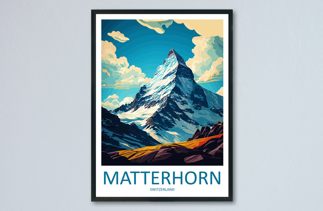 Matterhorn Travel Print Wall Art Matterhorn Wall Hanging Home Décor Matterhorn Gift Art Lovers Switzerland Art Lover Gift Matterhorn Travel