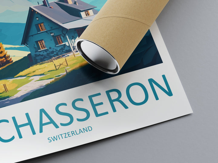 Le Chasseron Travel Print Wall Art Le Chasseron Falls Wall Hanging Home Décor Le Chasseron Falls Gift Art Lovers Switzerland Art Lover Gift