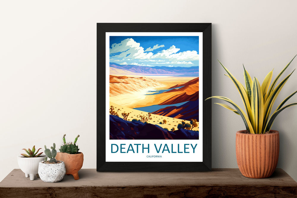 Death Valley National Park Travel Print Wall Art Death Valley Wall Hanging Home Décor Death Valley Gift Art Lovers California Art Lover Gift