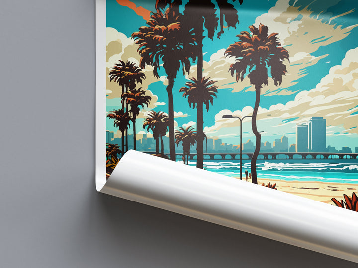 San Diego Travel Print Wall Art San Diego Wall Hanging Home Décor San Diego Gift Art Lovers California Art Lover Gift San Diego Poster