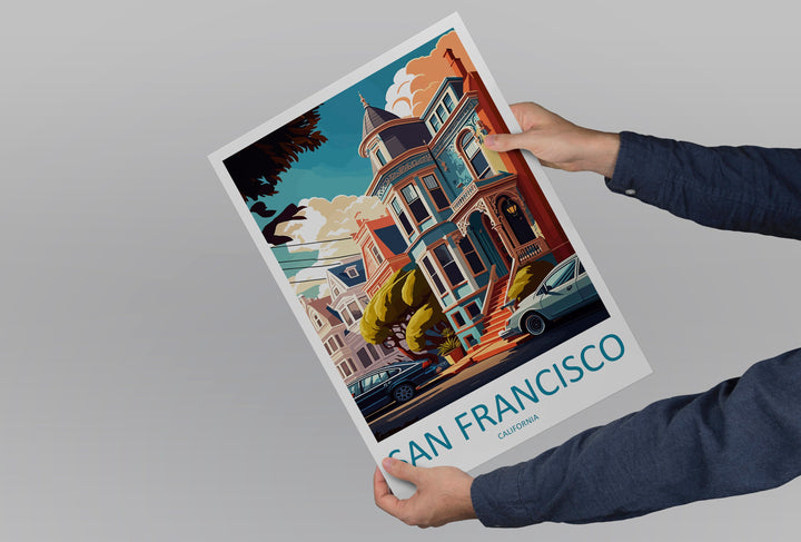 San Francisco Travel Print Wall Art San Francisco Wall Hanging Home Décor San Francisco Gift Art Lovers California Art Lover Gift