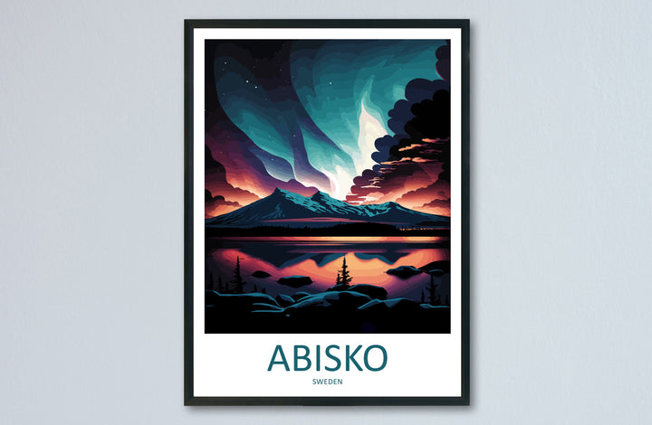 Abisko Travel Print Wall Art Abisko Wall Hanging Home Décor Abisko Gift Art Lovers Sweden Art Lover Gift Abisko Travel Art Poster