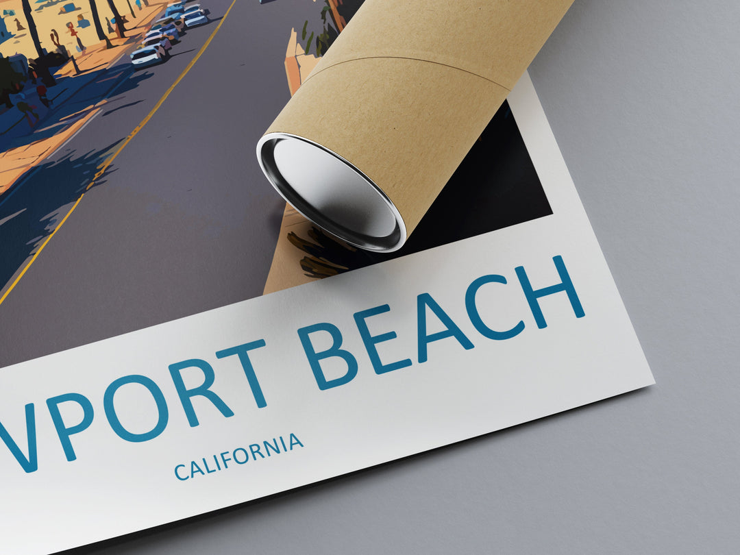 Newport Beach Travel Print Wall Art Newport Beach Wall Hanging Home Décor Newport Beach Gift Art Lovers California Art Lover Gift