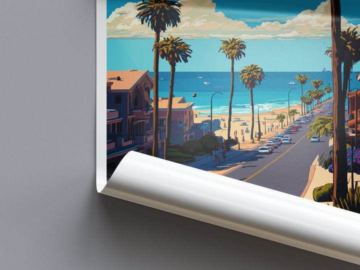 Newport Beach Travel Print Wall Art Newport Beach Wall Hanging Home Décor Newport Beach Gift Art Lovers California Art Lover Gift