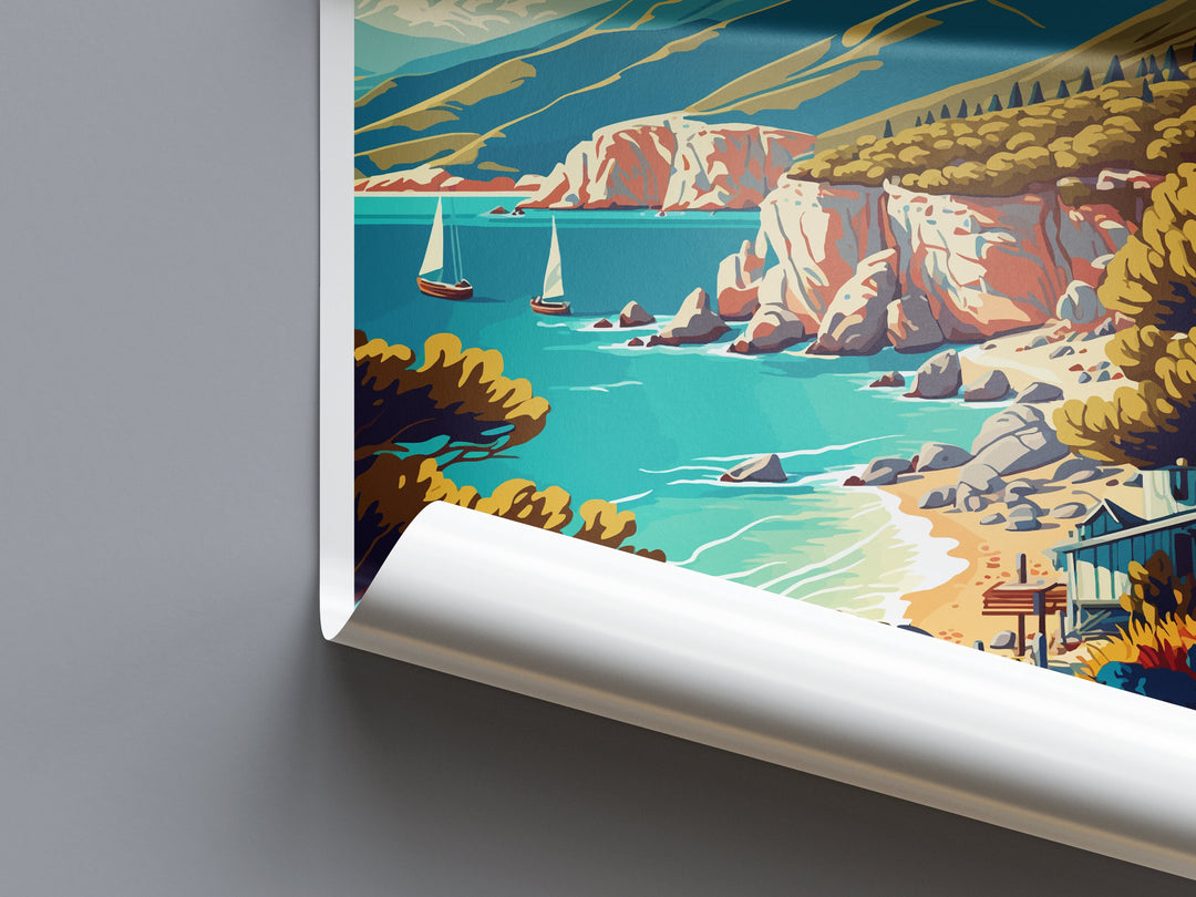 Lefkada Travel Print Wall Art Lefkada Greece Wall Hanging Home Decoration Lefkada Gift Art Lovers Wall Art Print Lefkada Greece Wall Art