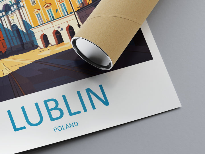 Lublin Travel Print Wall Art Lublin Wall Hanging Home Décor Lublin Gift Art Lovers Poland Art Lover Gift Lublin Travel Wall Art